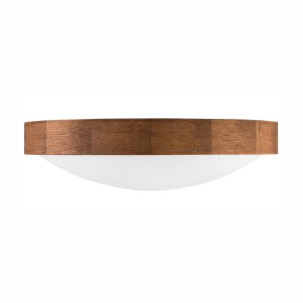Brilagi - LED plafonsko svetlo CARVALHO SLIM 2xE27/60W/230V hrast-trešnja, prečnik 37 cm