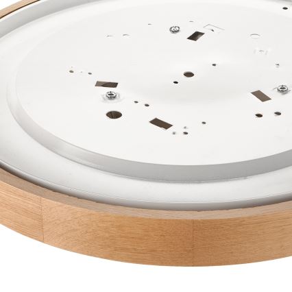Brilagi - LED plafonsko svetlo CARVALHO SLIM 3xE27/15W/230V hrast prečnik 47 cm
