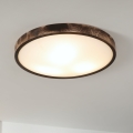 BRILAGI - LED plafonsko svetlo CARVALHO SLIM SMOKEY LED/36W/230V hrast prečnik 47,5 cm