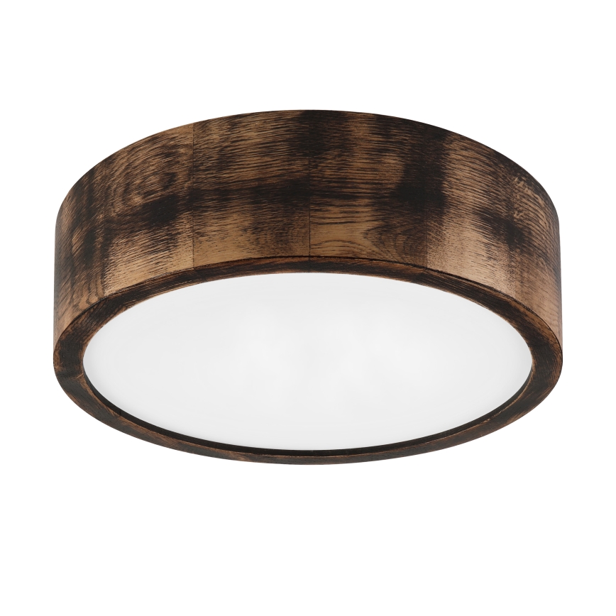 Brilagi - LED plafonsko svetlo CARVALHO SMOKEY LED/20W/230V hrast, prečnik 27,5 cm
