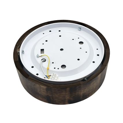 Brilagi - LED plafonsko svetlo CARVALHO SMOKEY LED/20W/230V hrast, prečnik 27,5 cm