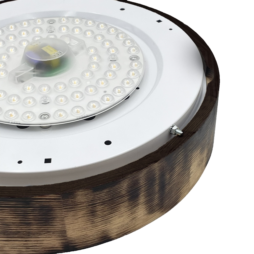 BRILAGI - LED plafonsko svetlo CARVALHO SMOKEY LED/36W/230V hrast prečnik 37,5 cm