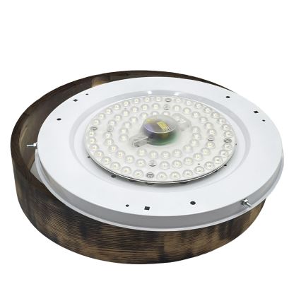 BRILAGI - LED plafonsko svetlo CARVALHO SMOKEY LED/36W/230V hrast prečnik 37,5 cm