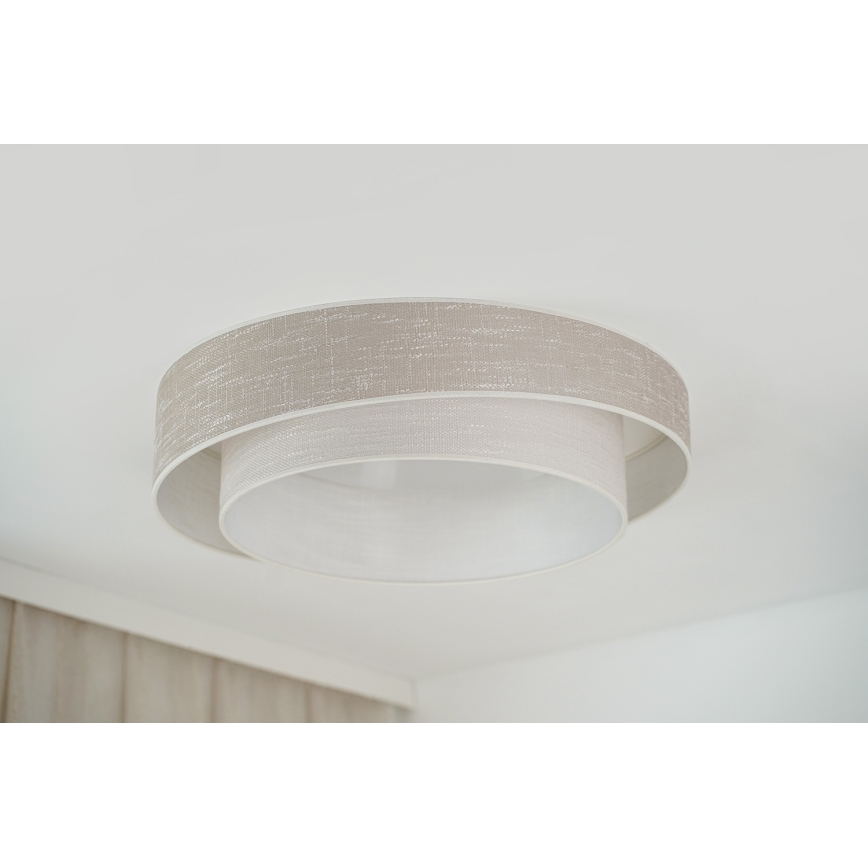 Brilagi - LED plafonsko svetlo DOVER SHINE LED/26W/230V Ø 60 cm siva/krem