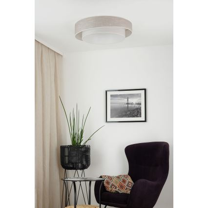Brilagi - LED plafonsko svetlo DOVER SHINE LED/26W/230V Ø 60 cm siva/krem