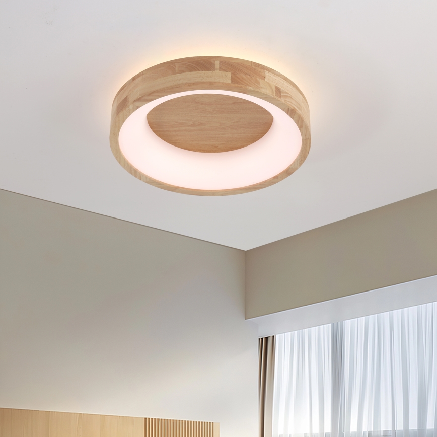 Brilagi - LED plafonsko svetlo FALCON WOOD LED/30W/230V 3000/4000/6000K prečnik 45 cm drvo