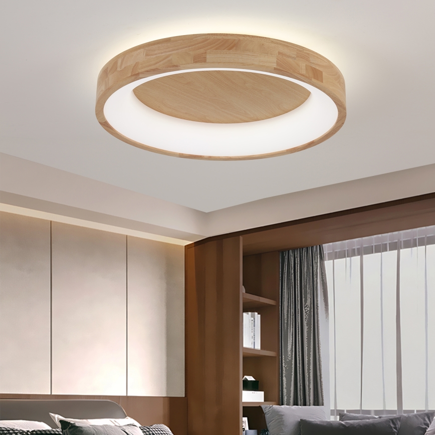Brilagi - LED drveno plafonsko svetlo FALCON WOOD LED/40W/230V 3000/4000/6000K prečnik 60 cm