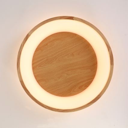 Brilagi - LED drveno plafonsko svetlo FALCON WOOD LED/40W/230V 3000/4000/6000K prečnik 60 cm