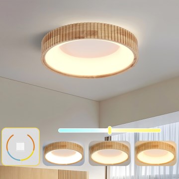 Brilagi - LED plafonsko svetlo FALCON WOOD MODERN LED/30W/230V 3000/4000/6000K prečnik 45 cm, drveno