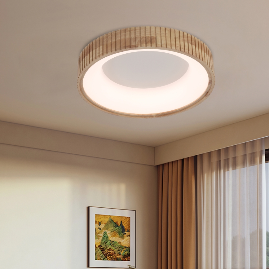 Brilagi - LED plafonsko svetlo FALCON WOOD MODERN LED/30W/230V 3000/4000/6000K prečnik 45 cm, drveno