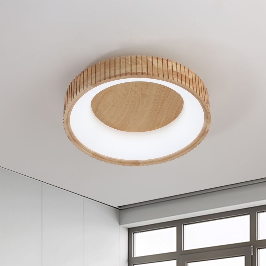 Brilagi - LED stropno svetlo FALCON WOOD MODERN LED/30W/230V 3000/4000/6000K, prečnik 45 cm, drvo
