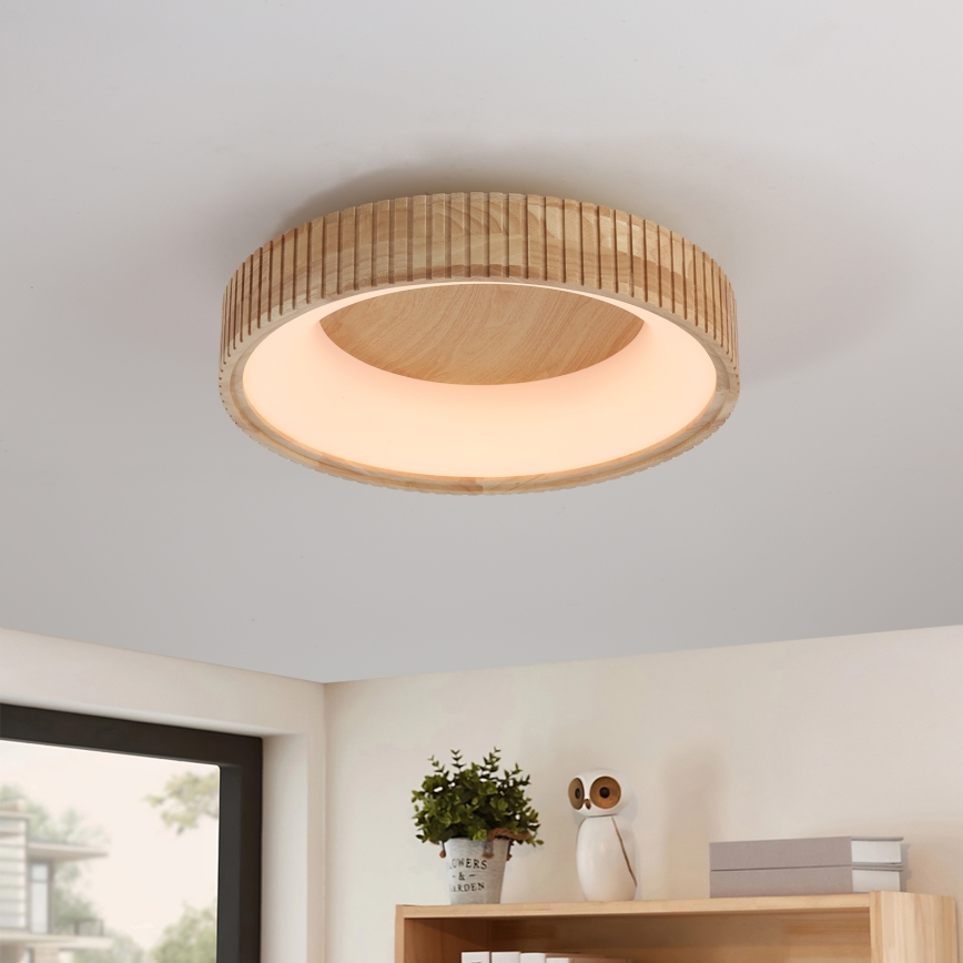 Brilagi - LED stropno svetlo FALCON WOOD MODERN LED/30W/230V 3000/4000/6000K, prečnik 45 cm, drvo