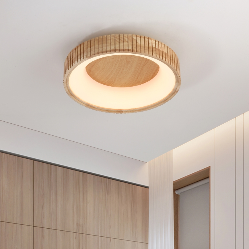 Brilagi - LED stropno svetlo FALCON WOOD MODERN LED/30W/230V 3000/4000/6000K, prečnik 45 cm, drvo