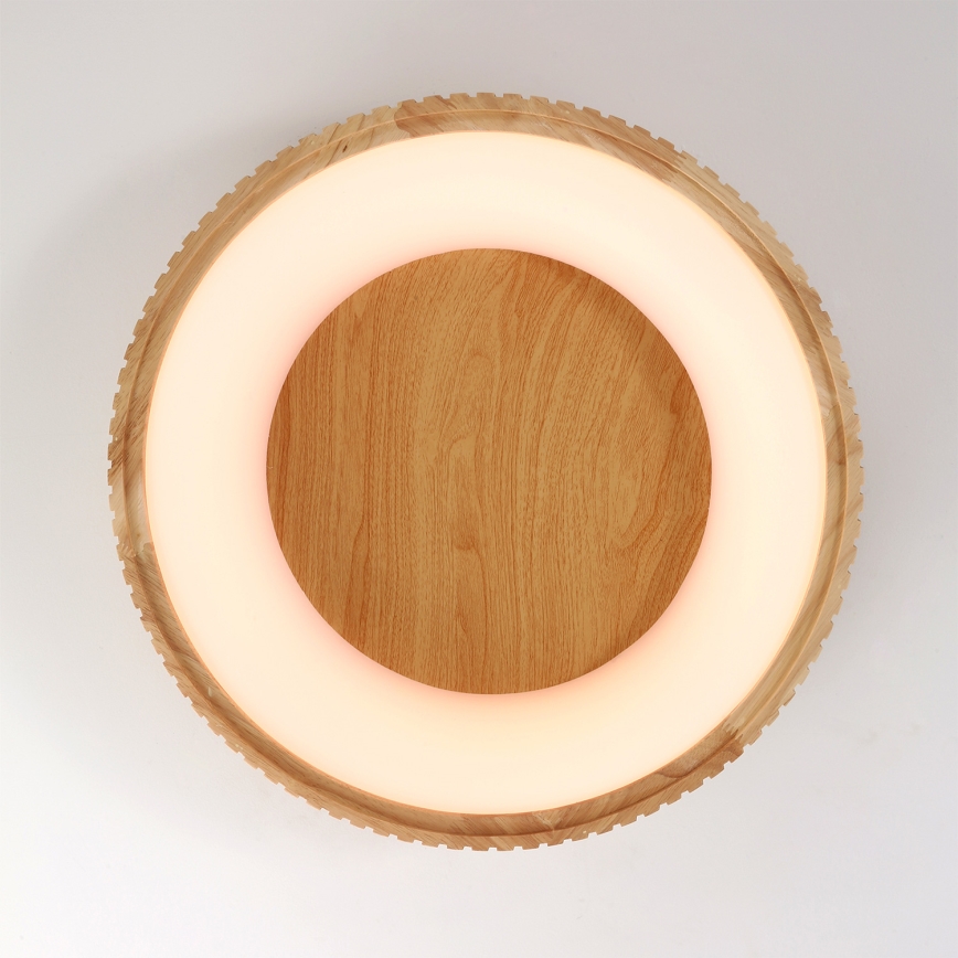 Brilagi - LED stropno svetlo FALCON WOOD MODERN LED/30W/230V 3000/4000/6000K, prečnik 45 cm, drvo