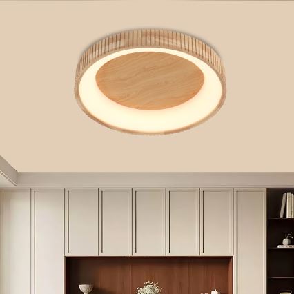 Brilagi - LED plafonsko svetlo FALCON WOOD MODERN LED/40W/230V 3000/4000/6000K prečnik 60 cm drvo