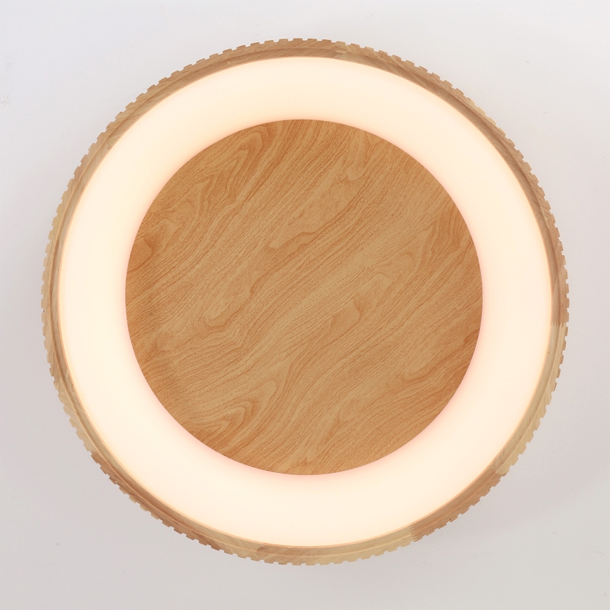 Brilagi - LED plafonsko svetlo FALCON WOOD MODERN LED/40W/230V 3000/4000/6000K prečnik 60 cm drvo
