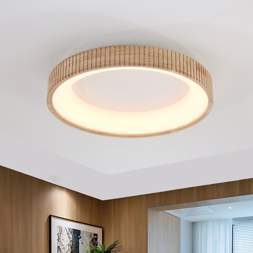 Brilagi - LED stropno svetlo FALCON WOOD MODERN LED/40W/230V 3000/4000/6000K Ø 60 cm drveno