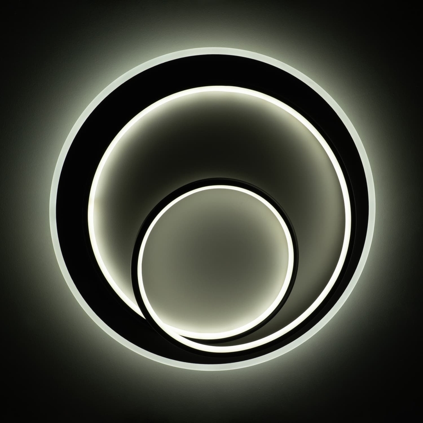 BRILAGI - LED prigušiva stropna svetiljka FLARE LED/70W/230V 3000-6000K prečnik 50 cm bela/crna + daljinski upravljač