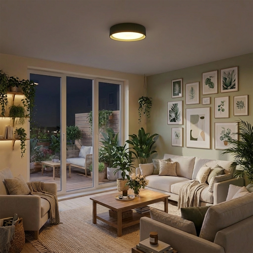 Brilagi - LED plafonsko svetlo LUCIA LED/24W/230V, prečnik 31 cm, zelena