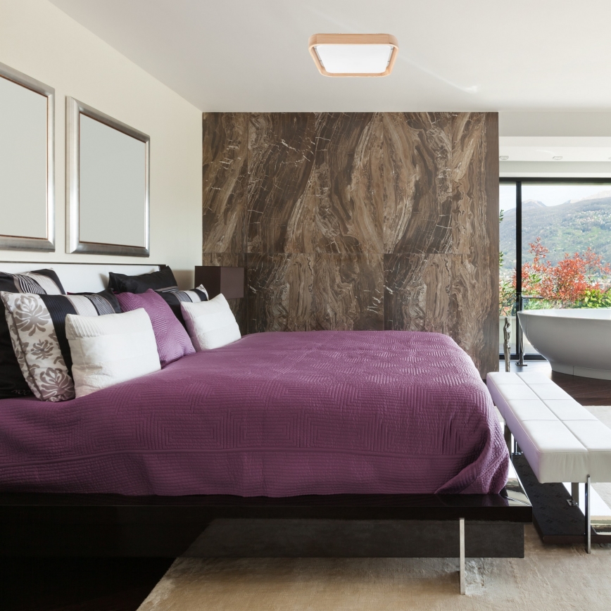 Brilagi - LED prigušiva plafonska lampa MANAROLA CUBIC LED/24W/230V 45x45 cm 3000-6500K bor + daljinski upravljač