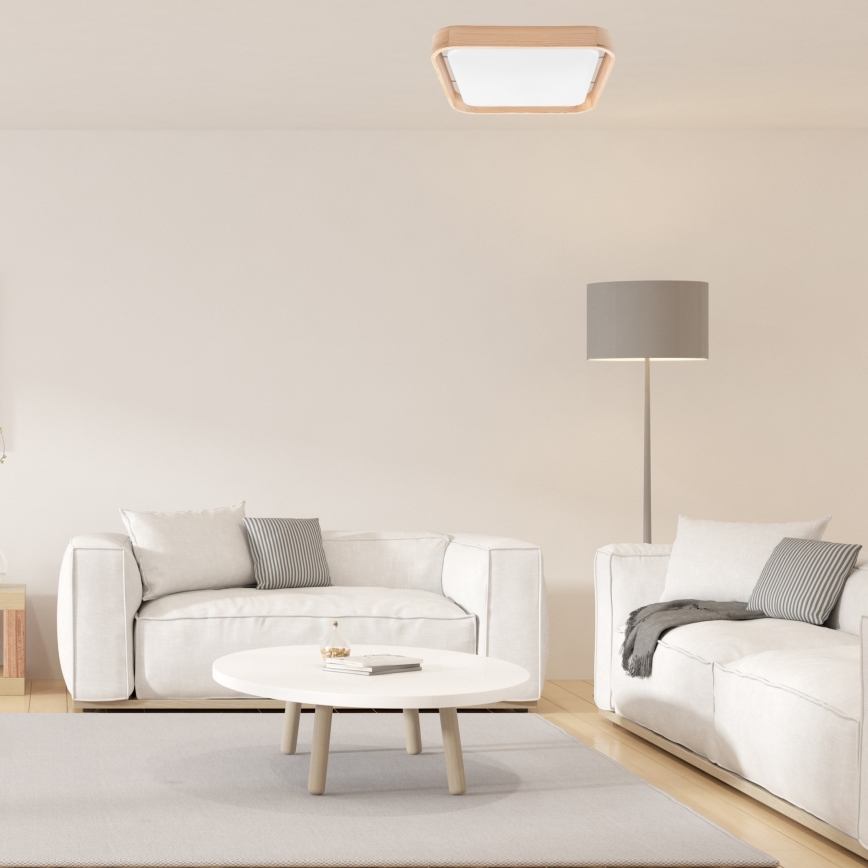 Brilagi - LED prigušiva plafonska lampa MANAROLA CUBIC LED/24W/230V 45x45 cm 3000-6500K bor + daljinski upravljač