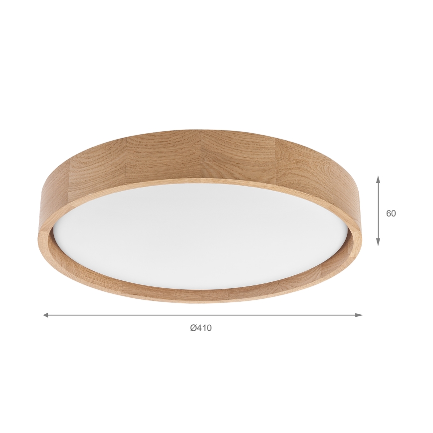 Brilagi - LED plafonsko svetlo MANAROLA PLAIN LED/24W/230V 4000K prečnika 41 cm hrast