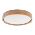 Brilagi - LED plafonsko svetlo MANAROLA SIMPLE LED/24W/230V 3000K hrast, prečnik 41 cm