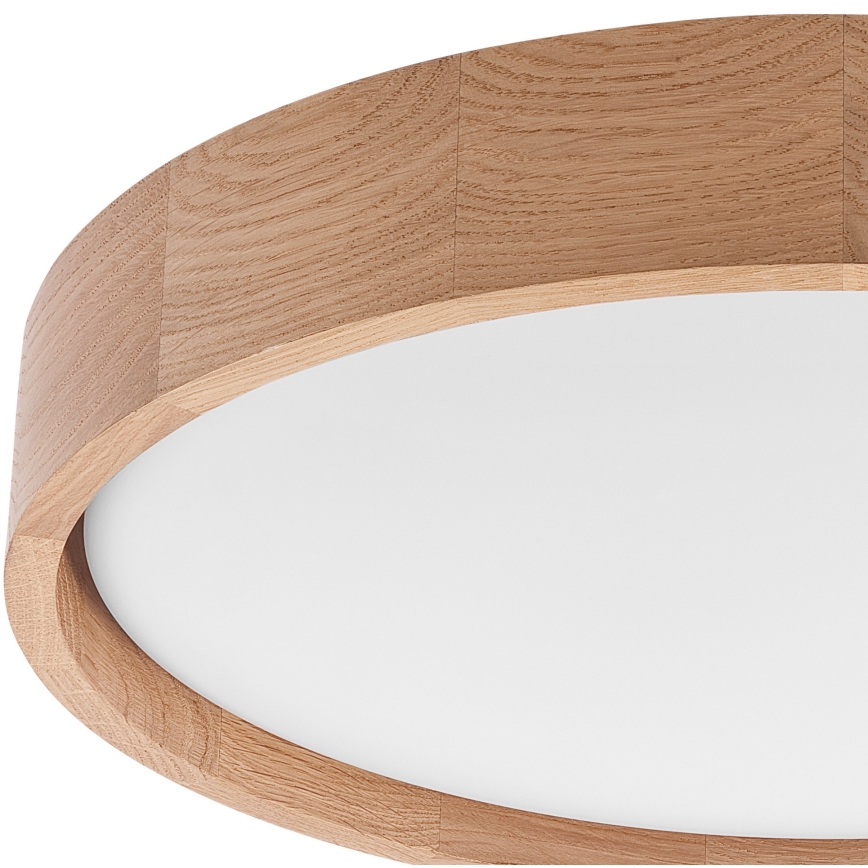 Brilagi - LED prigušiva plafonska svetiljka MANAROLA SMART LED/24W/230V 2700-6500K hrast prečnik 41 cm Wi-Fi + daljinsko upravljanje Tuya