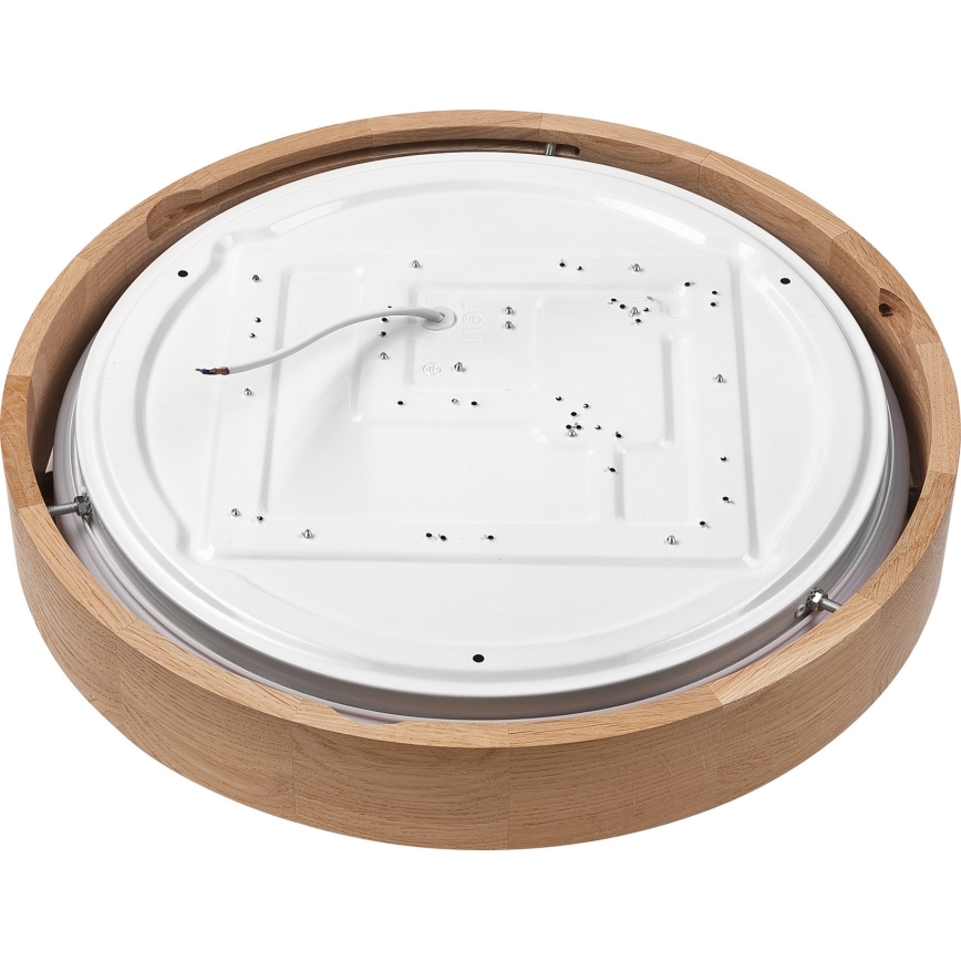 Brilagi - LED prigušiva plafonska svetiljka MANAROLA SMART LED/24W/230V 2700-6500K hrast prečnik 41 cm Wi-Fi + daljinsko upravljanje Tuya