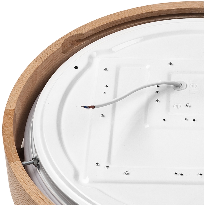 Brilagi - LED prigušiva plafonska svetiljka MANAROLA SMART LED/24W/230V 2700-6500K hrast prečnik 41 cm Wi-Fi + daljinsko upravljanje Tuya