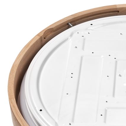 Brilagi - LED prigušiva plafonsko svetlo MANAROLA SMART LED/36W/230V 2700-6500K hrast prečnik 51 cm Wi-Fi + daljinsko upravljanje Tuya