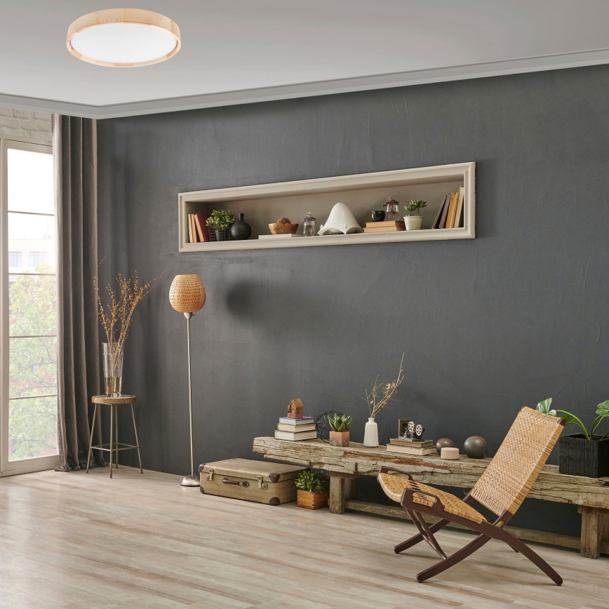 Brilagi - prigušiva stropna svetiljka MANAROLA SMART LED/36W/230V 2700-6500K prečnik 51 cm Wi-Fi Tuya + daljinski upravljač