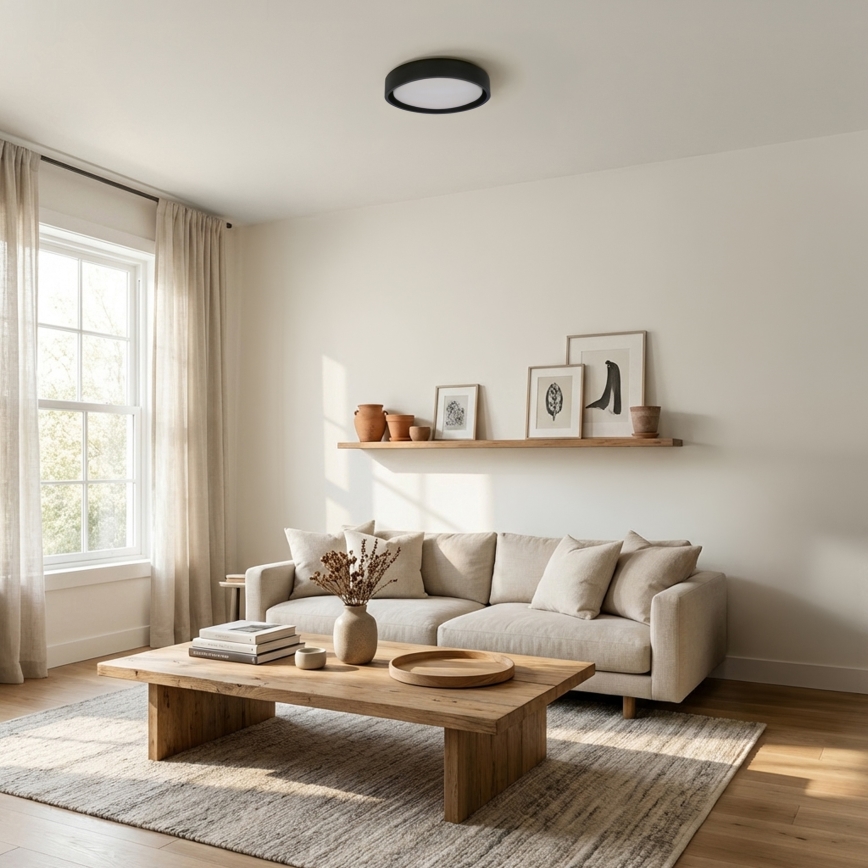 Brilagi - LED plafonsko svetlo MATTEO LED/24W/230V, prečnik 31 cm, crno