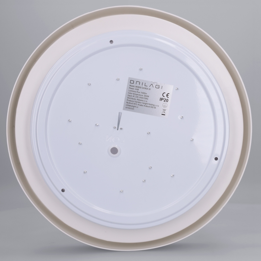 Brilagi - LED plafonsko svetlo MATTEO LED/24W/230V, prečnik 31 cm, crno