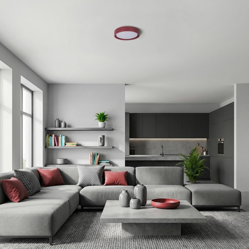 Brilagi - LED plafonsko svetlo MATTEO LED/24W/230V, prečnik 31 cm, crveno