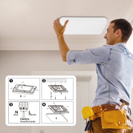 Brilagi - LED plafonsko svetlo MILKY WAY LED/24W/230V 3000K 37x37 cm