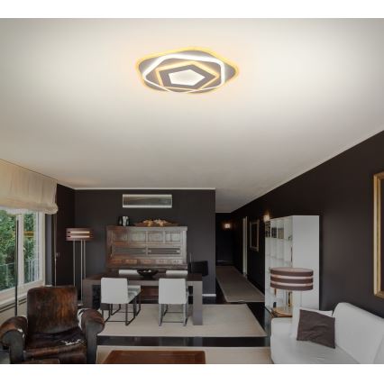 Brilagi - LED prigušiva plafonska svetiljka MODERN MINI LED/53W/230V 3000-6000K prečnik 30 cm + daljinski upravljač