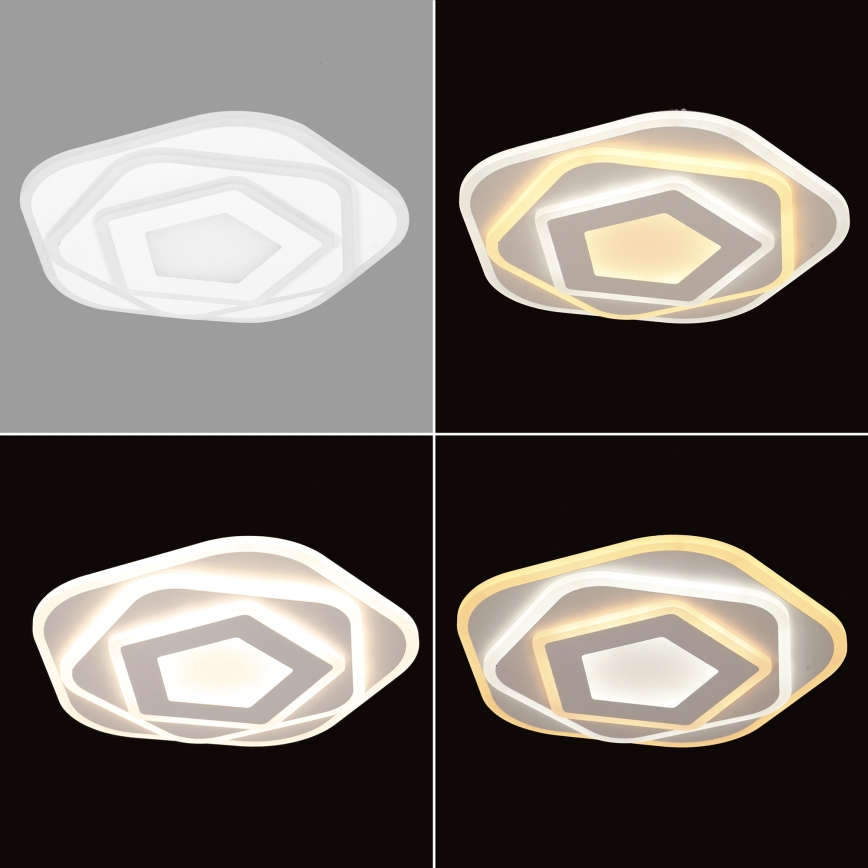 Brilagi - LED prigušiva plafonska svetiljka MODERN MINI LED/53W/230V 3000-6000K prečnik 30 cm + daljinski upravljač