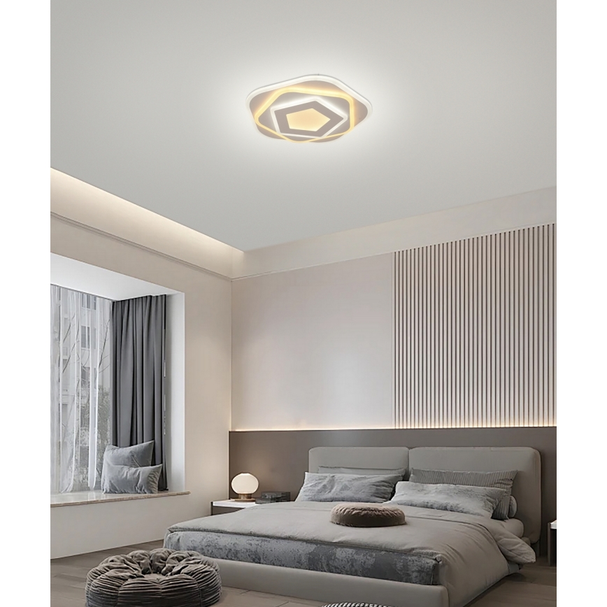 Brilagi - LED prigušiva plafonska svetiljka MODERN MINI LED/53W/230V 3000-6000K prečnik 30 cm + daljinski upravljač