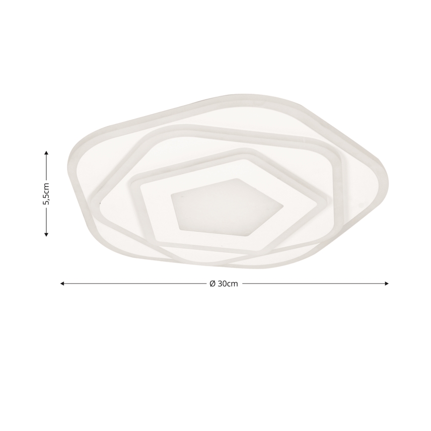 Brilagi - LED prigušiva plafonska svetiljka MODERN MINI LED/53W/230V 3000-6000K prečnik 30 cm + daljinski upravljač