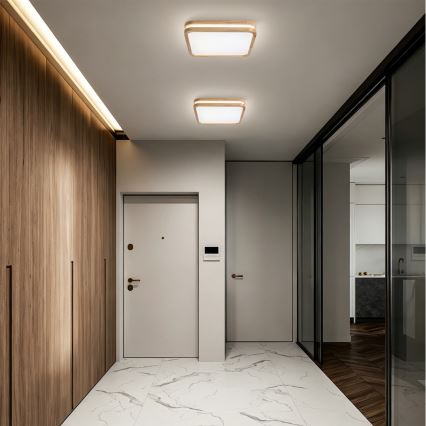 BRILAGI - LED stropno svetlo MOLINA SQUARE LED/32W/230V 3000/4000/6000K hrast 30x30 cm