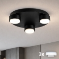 Brilagi - LED plafonsko svetlo MONO 3xGX53/12W/230V Ø 30 cm crno