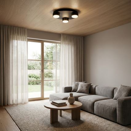 Brilagi - LED plafonsko svetlo MONO 3xGX53/12W/230V Ø 30 cm crno