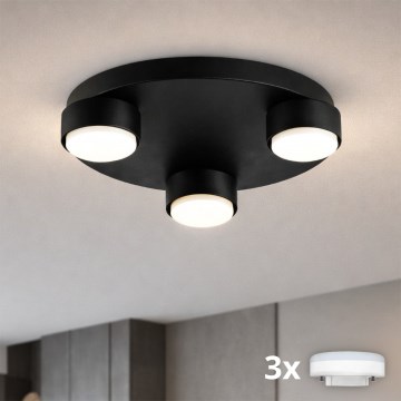 Brilagi - LED plafonsko svetlo MONO 3xGX53/13W/230V prečnik 30 cm crna