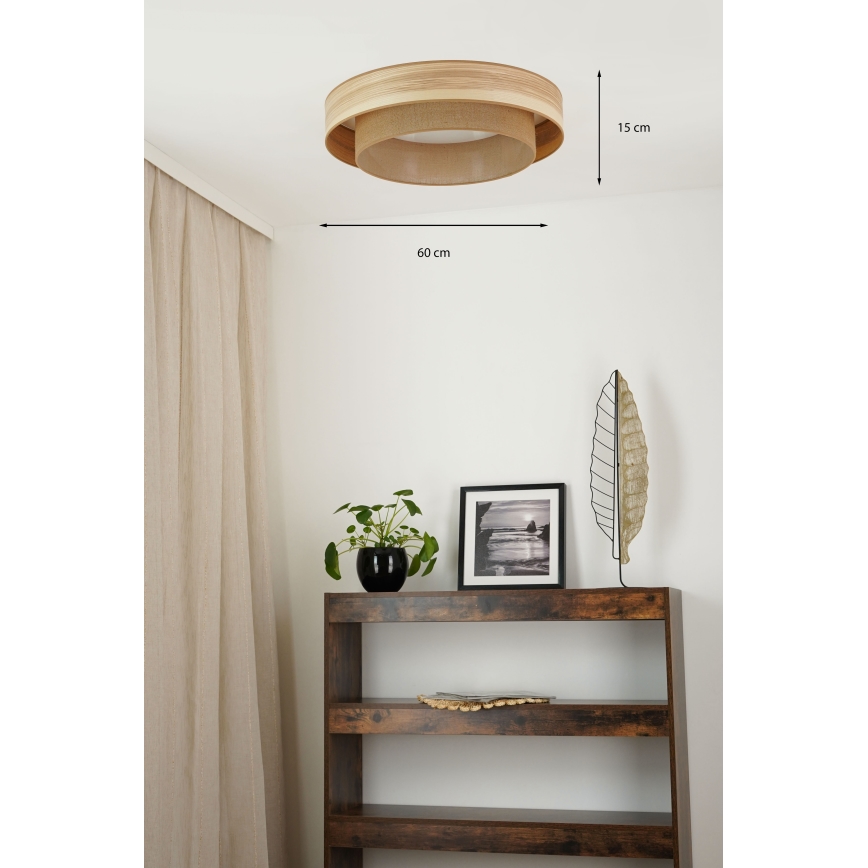 Brilagi - LED plafonsko svetlo MONTANA BOHO LED/26W/230V prečnika 60 cm, braon