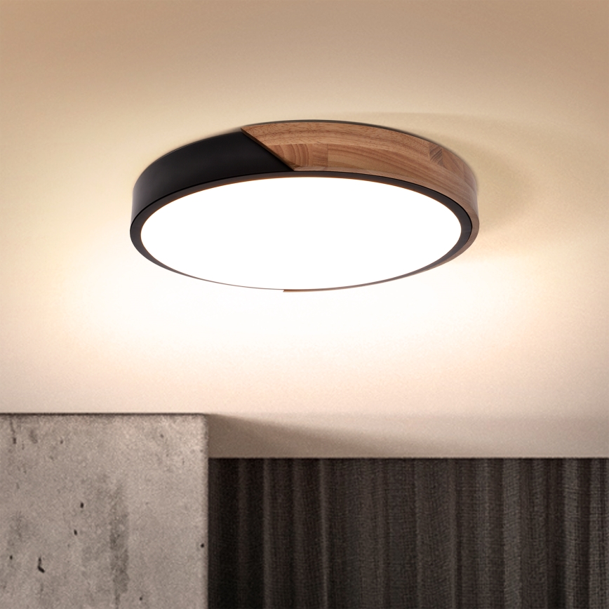 Brilagi - LED plafonsko svetlo PILANA LED/24W/230V, hrast, prečnik 30 cm