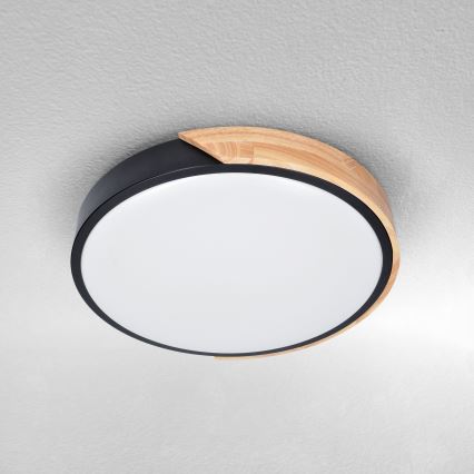 Brilagi - LED plafonsko svetlo PILANA LED/24W/230V, hrast, prečnik 30 cm