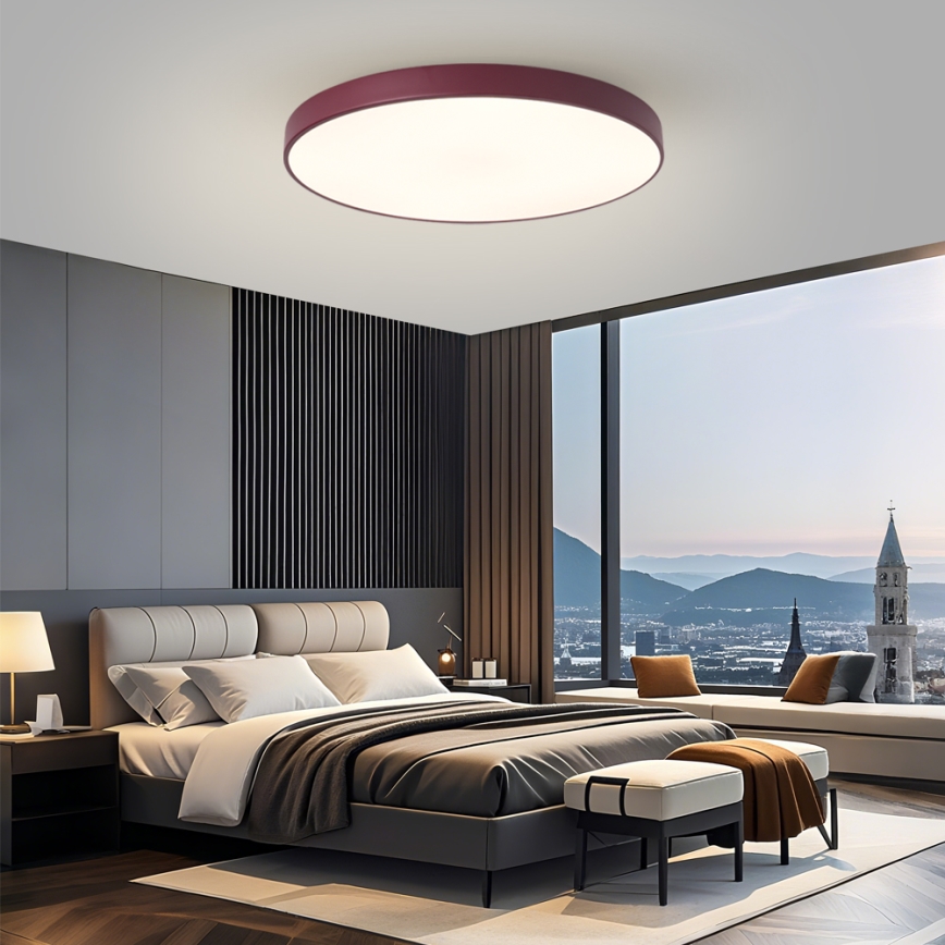 Brilagi - LED plafonsko svetlo POOL LED/100W/230V 3000/4000/6000K prečnik 80 cm bordo