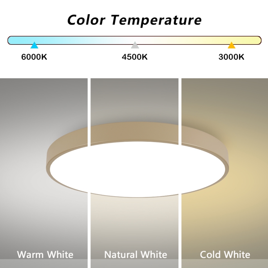 Brilagi - LED plafonsko svetlo POOL LED/100W/230V 3000/4500/6000K prečnik 80 cm bež