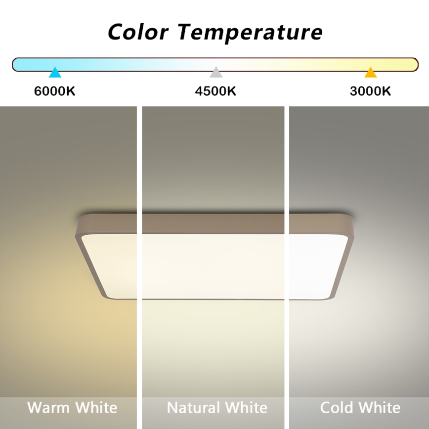 Brilagi - LED plafonsko svetlo POOL LED/36W/230V 3000/4000/6000K 40x40 cm bež